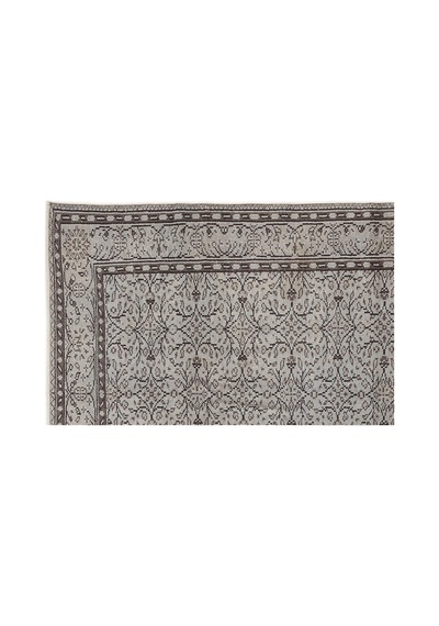 El Dokuması Vintage Yün-pamuk Mavi Halı 7519 150 X 268 Cm