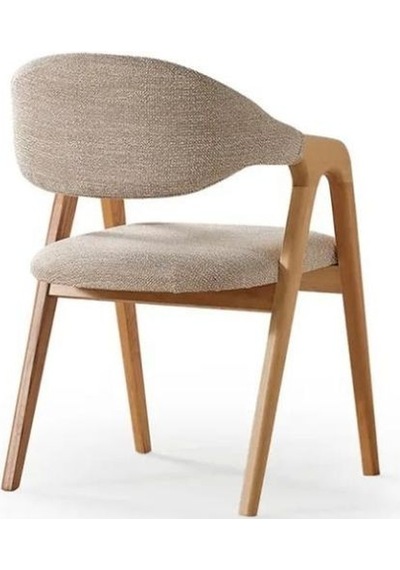 Lorenza Ahşap Sandalye Natural - Krem
