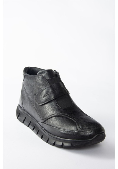 Fox Shoes Siyah Hakiki Deri Comfort Ortopedik Taban Kadın Bot N555360703 Siyah