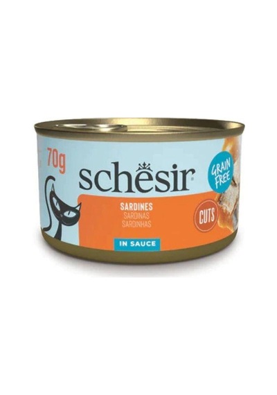 Schesir Tamamlayıcı Sardalyalı Sos İçinde Kedi Konservesi 70 Gr