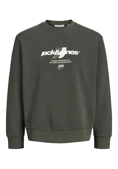 Jack & Jones Jcoclub Brandıng Sweat Crew Neck Haki Erkek Sweatshirt 12300460