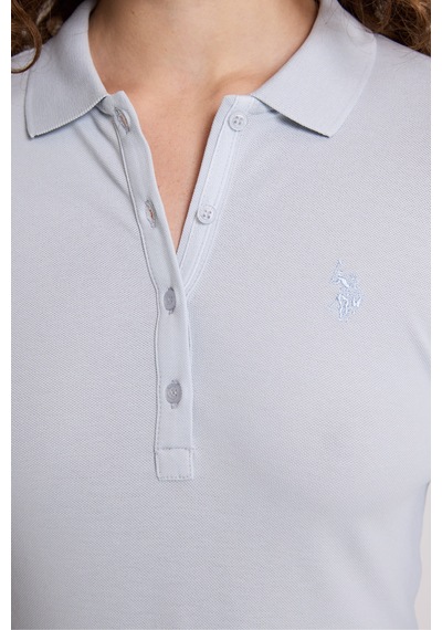 U.S. Polo Assn. Kadın Açık Mavi Basic Sweatshirt 50326760 Vr095 Buz Mavı / Ice Blue
