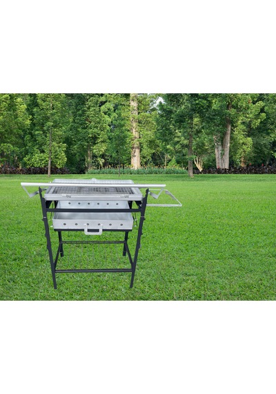 Taklalı Mangal Barbekü Açık Gri