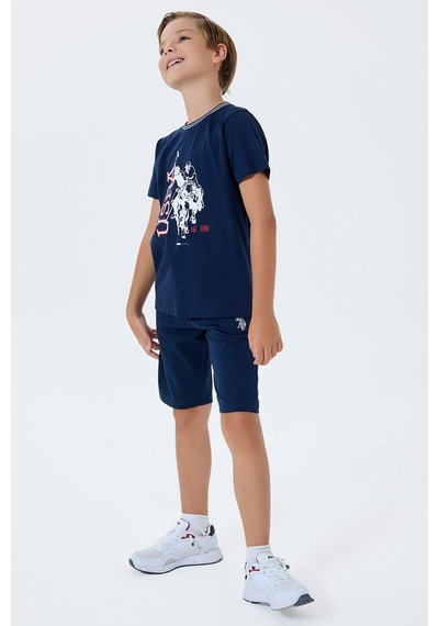 U.S. Polo Assn. U.s. Polo Assn Erkek Çocuk Bermuda 2'li Takım Lacivert-2689