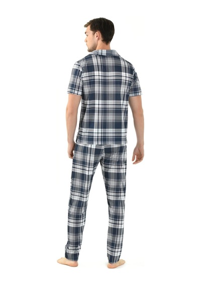 Yeni İnci Önden Düğmeli 3'lü Erkek Pijama Takım Epj807 001