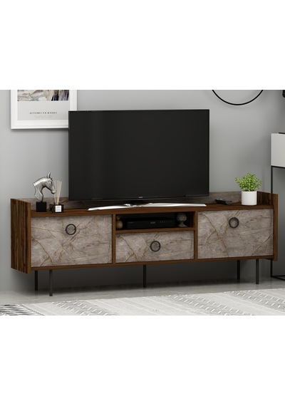 T0015 Lidya Kapaklı, Açık Raflı Tv Sehpası - Gordion Mermer/ceviz Gordion Mermer/ceviz T0015 Lidya Kapaklı, Açık Raflı Tv Sehpası - Gordion Mermer/ceviz Gordion Mermer/ceviz
