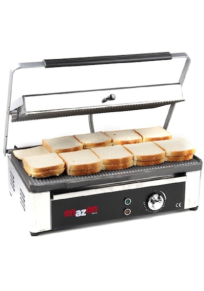20 Dilim Elektrikli Tost Makinesi 2150 Watt- Döküm 49x30 - Ebat 29x42x50 Cm