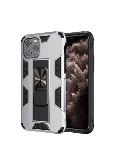 Apple Uyumlu iPhone 11 Pro Max Kılıf Zore Volve Kapak Gri