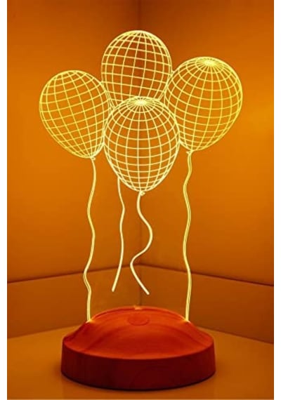 3 Boyutlu 3d Görünümlü Balon Led Lamba Diğer