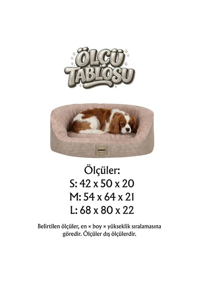 Tobby Kedi Ve Köpek Yatağı Açık Gri 54x64x21 Cm, Sakinleştirici Tasarım, Yükseltilmiş Yan Destek, Ultra Yumuşak, Çift Taraflı Yıkanabilir Minder, Çıkarılabilir Kılıf, Kaydırmaz Taban Yatak M