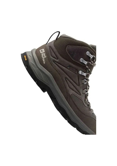 Jack Wolfskin 4064301 5719 Cyrox Texapore Mıd K Erkek Outdoor Bot Gri Siyah Gri - Siyah