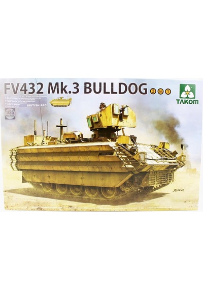 Takom 2067 1/35 Ölçek, İngiliz Apc Fv432 Mk.3 Bulldog Tankı, 2 İn 1 , Plastik Model Kiti-55875