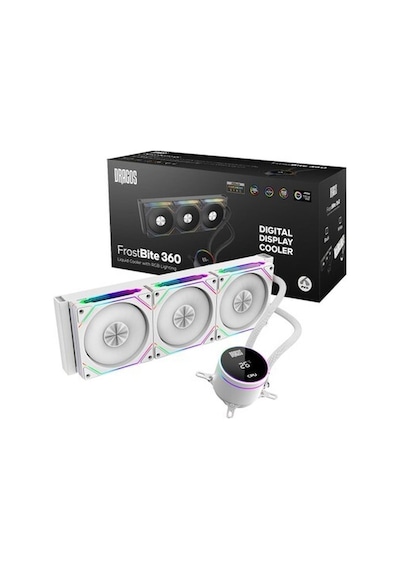 Dragos Frostbite 360 Intel-amd 360mm Isı Göstergeli Argb Beyaz Sıvı Soğutucu