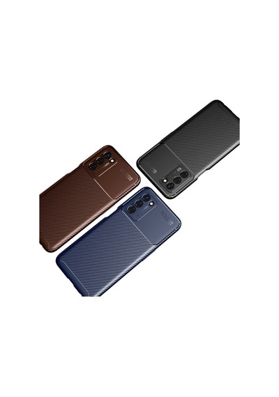 Oppo A55 5G Kılıf Karbon Silikon Case