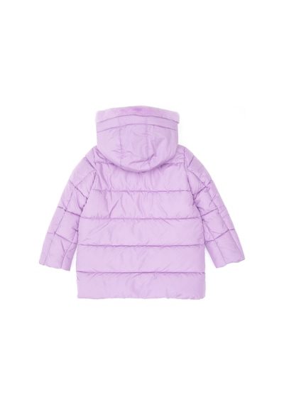 U.S. Polo Assn. Kız Çocuk Lila Kapüşonlu Şişme Mont 50313156-VR034