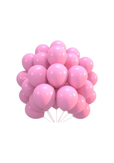 Lateks Balon Parti Organizasyon Balonu 9/a Düğün Doğum Günü Dekorasyon 30 Adet Pembe