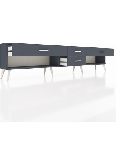 Arges Tv Ünitesi 4 Çekmeceli 220x30x51 Antrasit-antrasit Antrasıt/antrasıt - Antrasıt Arges Tv Ünitesi 4 Çekmeceli 220x30x51 Antrasit-antrasit Antrasıt/antrasıt - Antrasıt