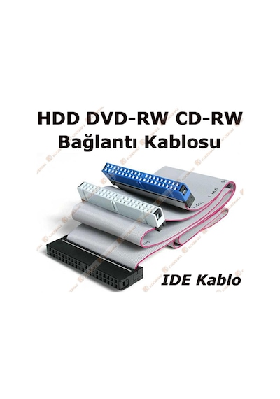 Ide Kablo 80 Pin Hdd Dvd-Rw Cd-Rw Kablosu