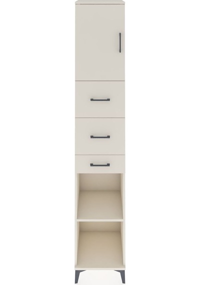 Hyperion Dolap 3 Raflı 3 Çekmeceli Tek Kapaklı 44x44x243 Aytaşı-aytaşı Aytası