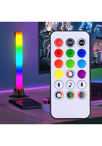 Sese Duyarlı Led Ambiyans Aydınlatma 30 Cm Tv Monitör Arkası