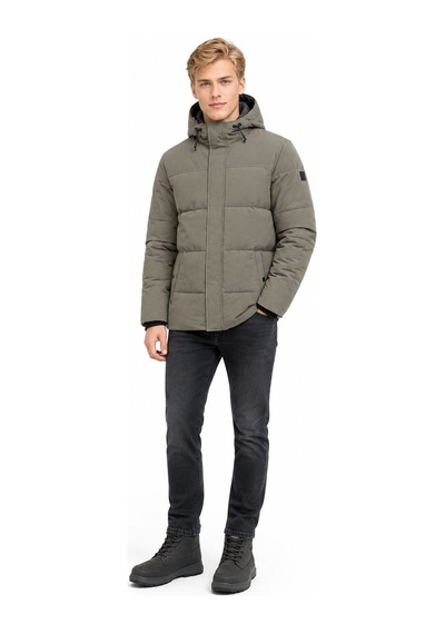 Loft Erkek Yeşil Kapüşonlu Regular Fit Mont Lf2043696 Q1.v1 Açık Haki