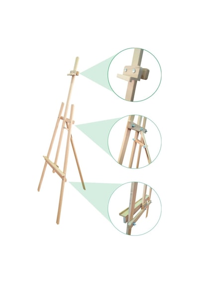 Magic Art Stüdyo Tipi Kayın Şövale 175 Cm