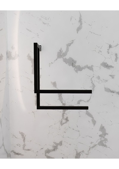 Aju Havluluk Metal Kağıt Havlu Tutacağı Ev Banyo Düzenleyici Duvara Monte Havlu Tutucu Modern Siyah