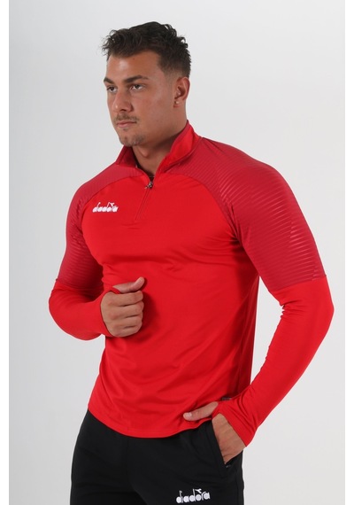 Diadora Premium Antrenman Eşofmanı Tek Üst Kırmızı