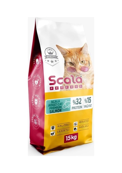 Scala Premium Somonlu Yetişkin Kedi Maması 15 Kg