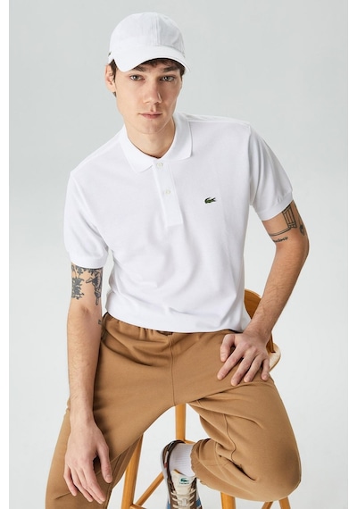 Lacoste Men's Classic Fit Polo T-shirt Erkek Polo Yaka Tişört Beyaz