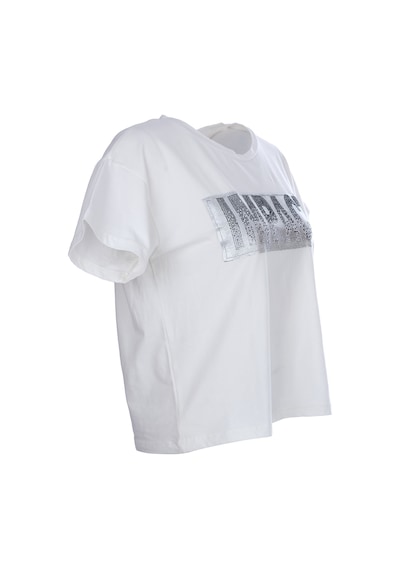 Ysatis Oversize Minimalist Kadın Bluz - Kısa Kol - Günlük Siyah