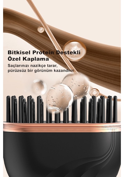 Negatif İyon Mini Kablosuz Taşınabilir Seramik Kaplama Düzleştirici Tarak