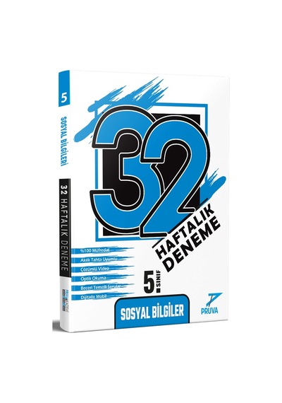 Pruva Akademi 2025 5. Sınıf Sosyal Bilgiler 32 Haftalık Deneme Güncel Müfredat