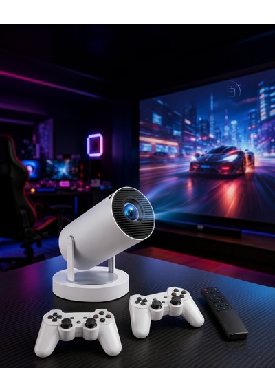 Taşınabilir 4k Projeksiyon Cihazı Çift Kollu Ayaklı