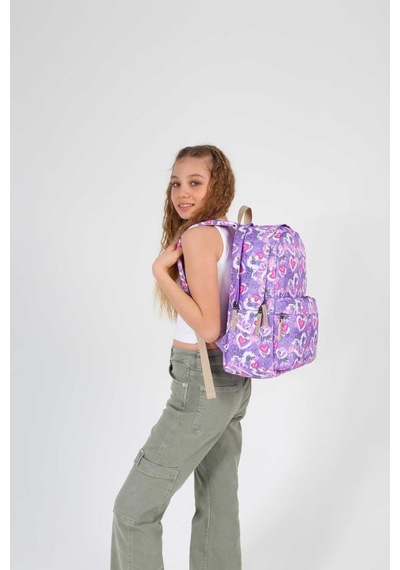 Kaukko Nature Sırt Çantası Flamingo K1708 Lila