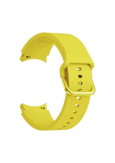 Samsung Galaxy Watch 5 40mm Kordon Solid Silicone Band Sarı Çok Renkli