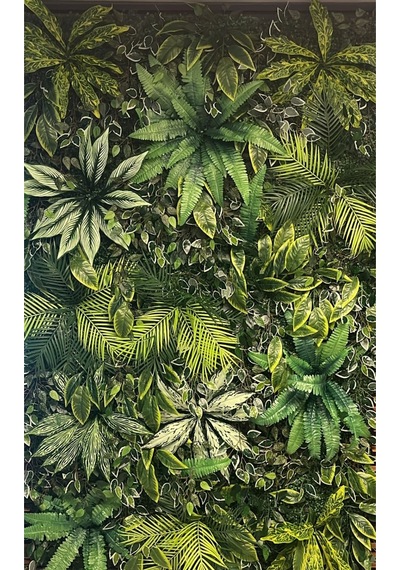 Rüzgar Yapay Çiçekçilik 100x100 Dikey Bahçe Yeşil