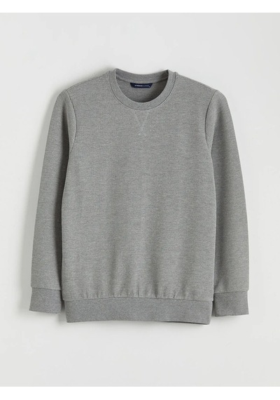 Lc Waikiki Gri Bisiklet Yaka Erkek Sweatshirt