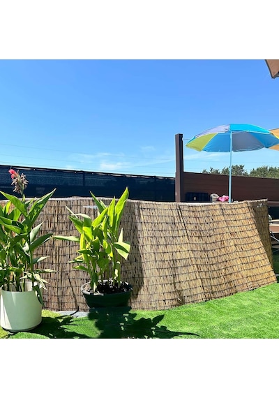 Bu Doğal Bambu Çit Perdesi, Balkon Ve Veranda İçin Dış Mekan Gizlilik Eskrim, Hafif Nefes Alan Rüzgar Bloğu, Arka Diğer