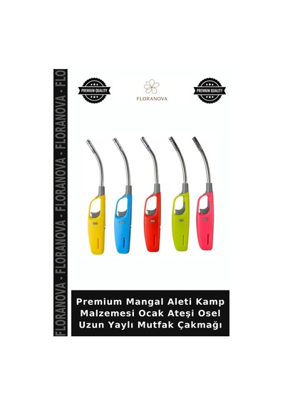 Premium Mangal Aleti Kamp Malzemesi Ocak Ateşi Osel Uzun Yaylı Mutfak Çakmağı