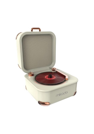 Mikado Md-62bt 5w 1200mah Krem Tf Kart + Bluetooth Destekli Klasik Retro Müzik Kutusu