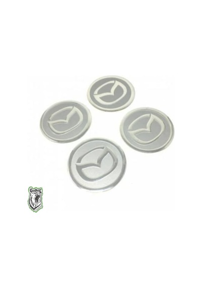 Jant Göbeği Etiketi Mazda 60Mm Çap Gri