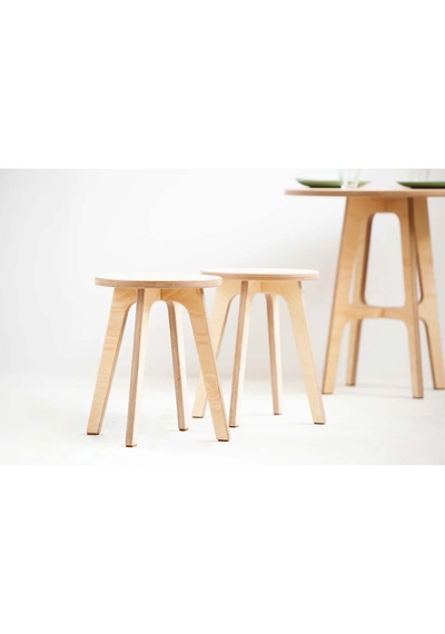 Woodesk Ihlamur, Ahşap Tabure, 32x41 Cm 1 Adet Natural Renk