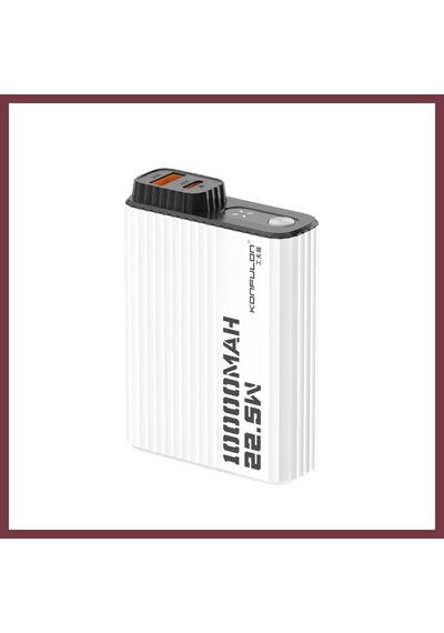 Storeşahin Konfulon A40q 10.000 Mah Pd 20w Mini Powerbank - Siyah-beyaz Shn0720 Siyah Beyaz
