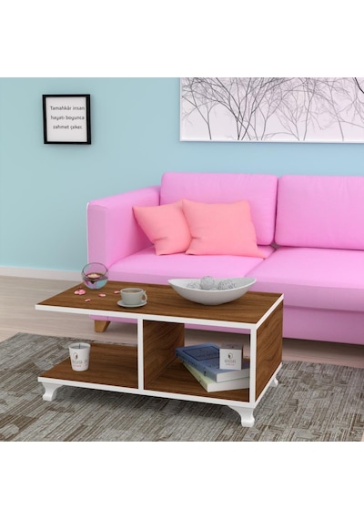 Kenzlife orta salon sehpası kazablanka cvz 038*090*45 sofra çiçek