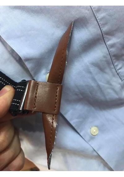 Düğmeli Tarz Derili Pantolon Askı 10 Adet - Çocuk Yetişkin Pantolon Askı Çok Renkli