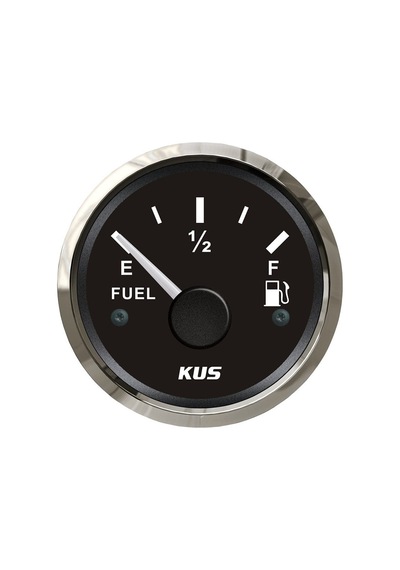 KUS Yakıt Göstergesi Siyah 0–190 Ohm 12/24V 52 MM