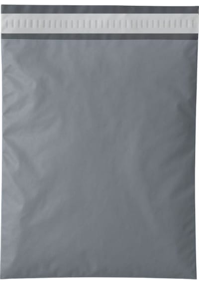 Cepsiz Kargo Poşeti - 25x30 Cm - Gri - 100 Adet Gri 30 X 25 100'lü Kargo Poşeti
