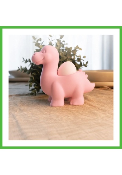 Vaveni 3d Baskı Dinozor Yumurtalık - Sevimli Eggosaurus Yumurta Tutucu-pembe Arz