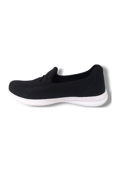 Black Sea 575-25 Anorak Slip On Anatomik Kadın Sneaker Siyah Beyaz Siyah